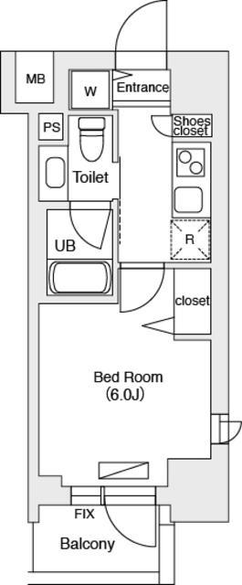 エミリブ池袋(1K/3階)の間取り写真