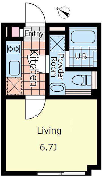 PASEO西新宿五丁目Ⅰ(1K/3階)の間取り写真