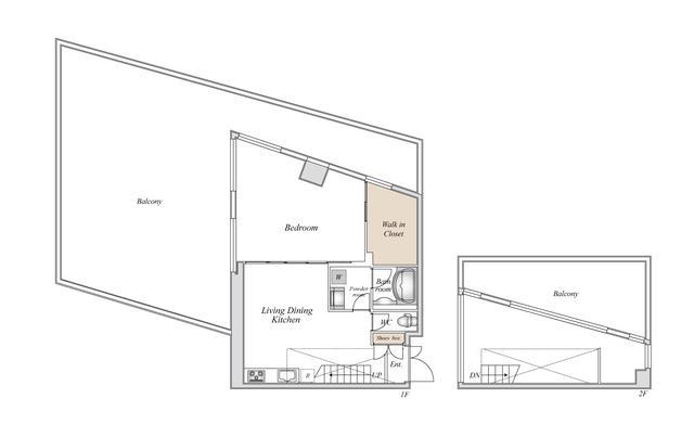 グランカーサ南青山(2LDK/4階)の間取り写真