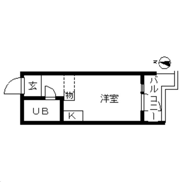 TOP・中野第4(ワンルーム/2階)の間取り写真