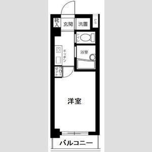 スカイコート文京白山(1K/2階)の間取り写真