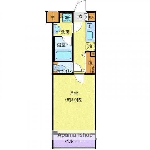 プレール・ドゥーク高井戸(1K/3階)の間取り写真