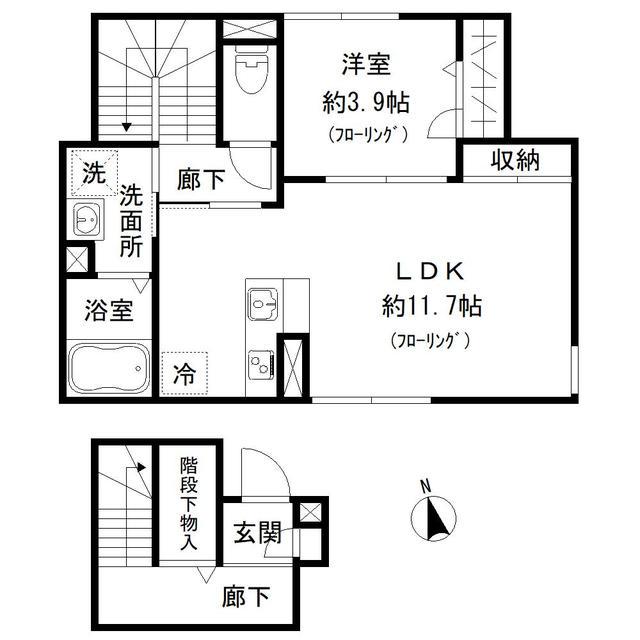 カサグラン池袋(1LDK/2階)の間取り写真