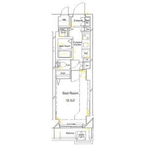 CYNTHIA FOUR-D MEGUROOHASHI(1K/2階)の間取り写真