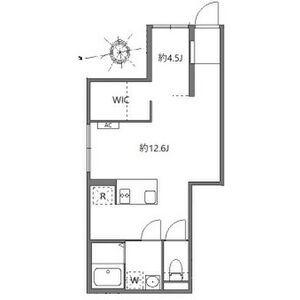 アピチェ戸越銀座(1LDK/1階)の間取り写真