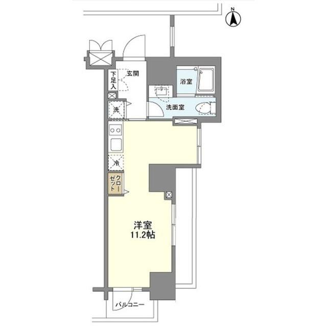 エムレジデンス渋谷神泉(ワンルーム/8階)の間取り写真