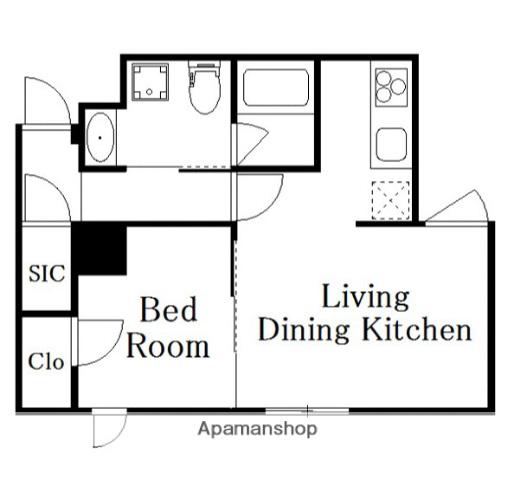 DECOR BLOCCO 大山 DUE(1LDK/3階)の間取り写真