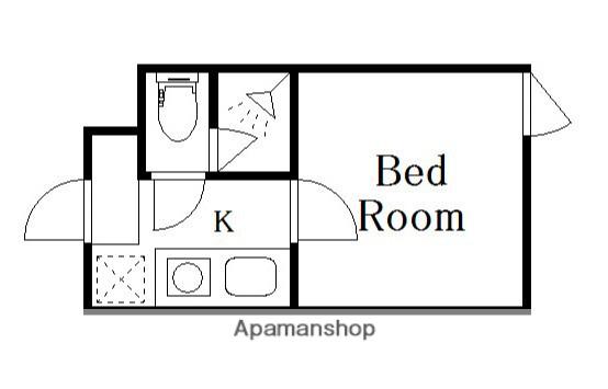 DECOR BLOCCO 大山 DUE(1K/5階)の間取り写真