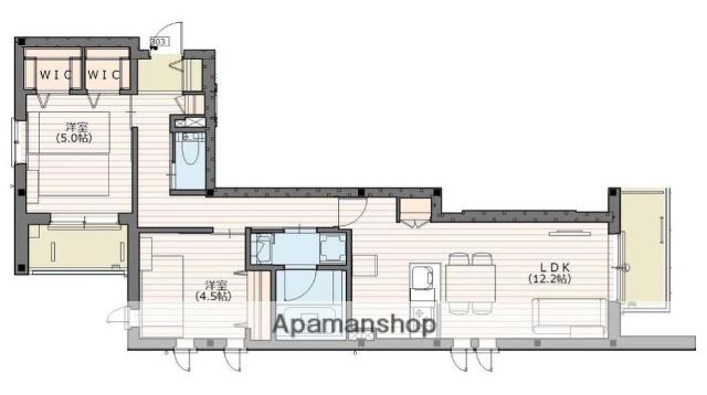 ルミエールレジデンス善福寺(2LDK/3階)の間取り写真