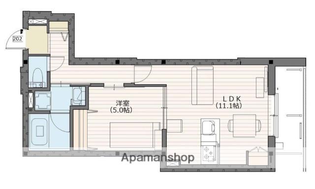 ルミエールレジデンス善福寺(1LDK/2階)の間取り写真