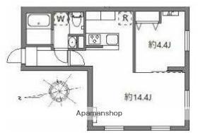 グランピア中野坂上(1LDK/1階)の間取り写真