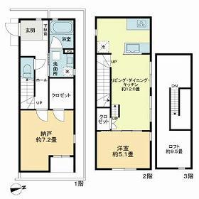 リムテラス東高円寺(1SLDK)の間取り写真
