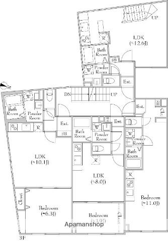 FONS LUCIS IZUMI(1LDK/3階)の間取り写真