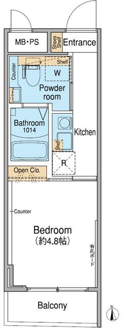 FUU OIMACHI BY LATIERRA(1K/7階)の間取り写真