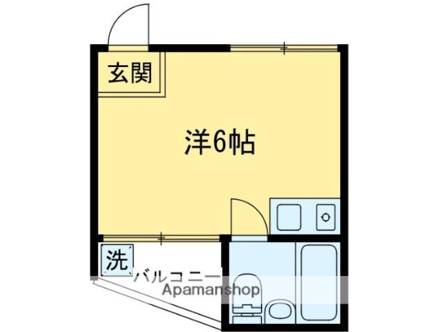 ザ・ハウス阿佐ヶ谷ノースⅠ(ワンルーム/2階)の間取り写真