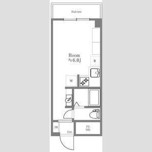 セントレー市ヶ谷(ワンルーム/2階)の間取り写真