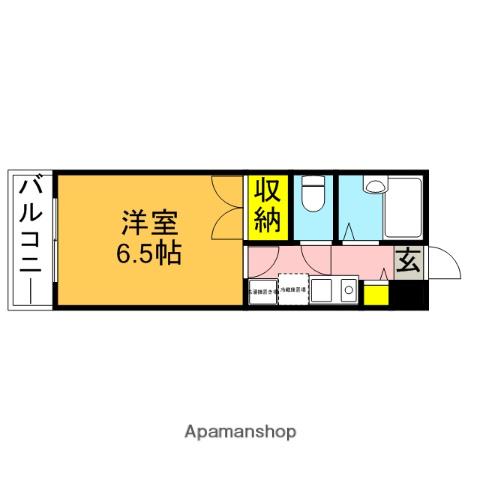 カサグランデ西荻(1K/2階)の間取り写真