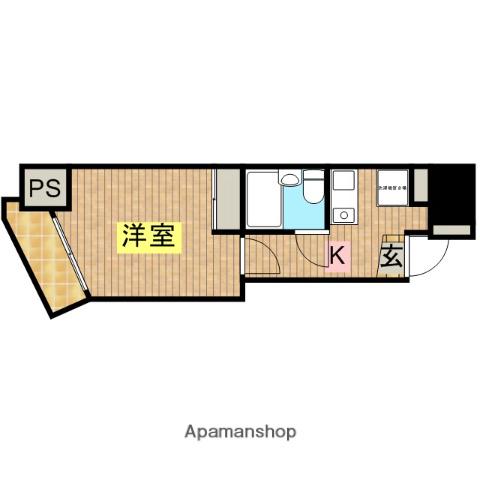 パールマンション三ノ輪(1K/4階)の間取り写真