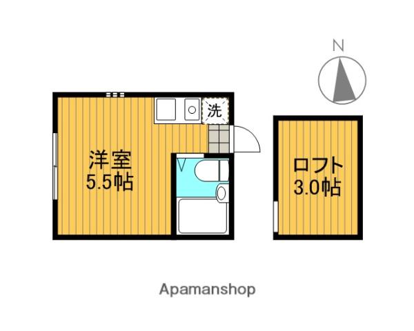 レジデンツ堀切(ワンルーム/2階)の間取り写真