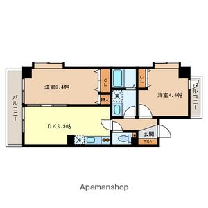 ヴァンヴェール 4階階 間取り