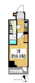 スプレスター綾瀬(1K/6階)の間取り写真