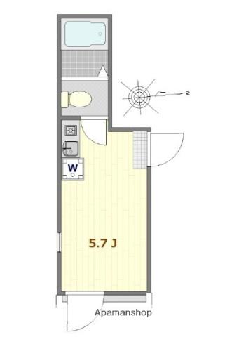 リブ亀有(ワンルーム/2階)の間取り写真