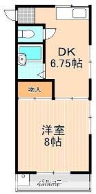 第5日東ハイツ(1DK/1階)の間取り写真