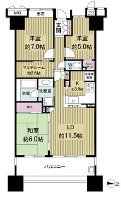 トキアス 6階階 間取り