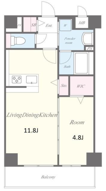 ステラフォレスト(1LDK/5階)の間取り写真