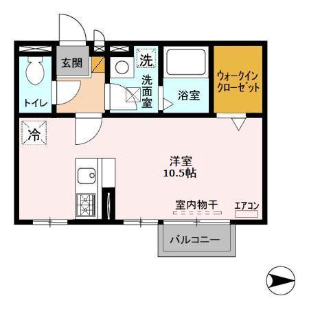 モナリエ古ヶ崎II 2階階 間取り