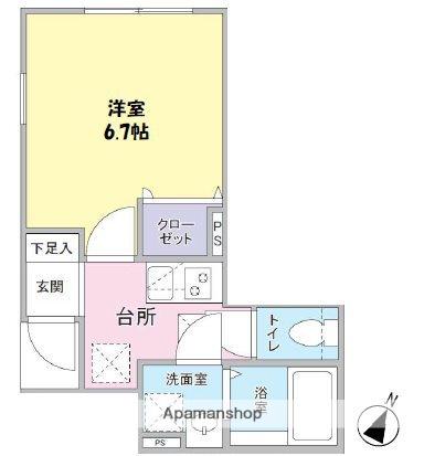 LEGUME AIL GRAISSE(1K/1階)の間取り写真