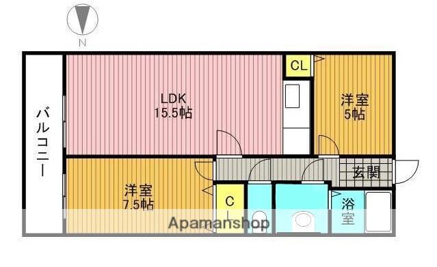 アパートメントカヤ田園調布 3階階 間取り
