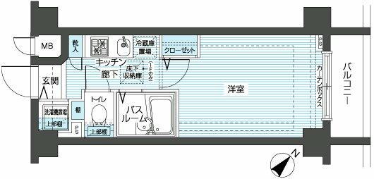 フェニックス新横濱エオール 2階階 間取り