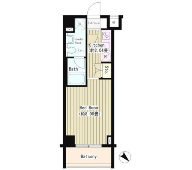 タキミハウス西早稲田(1K/3階)の間取り写真