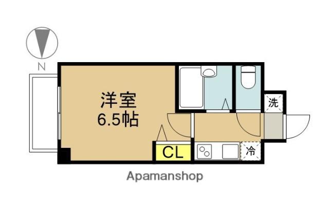 ハーヴェスト経堂(1K/2階)の間取り写真