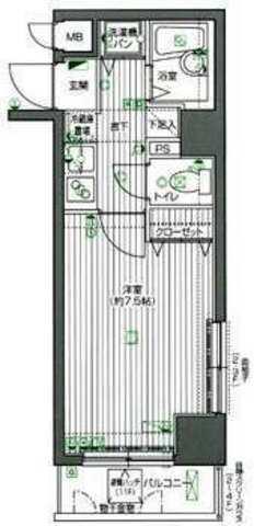 グランド・ガーラ渋谷 10階階 間取り