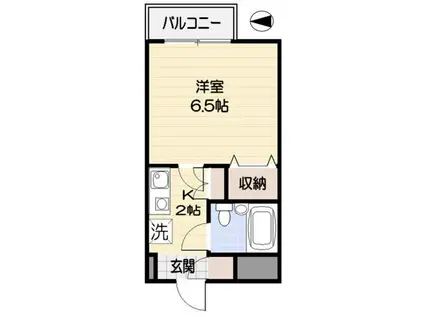 カームステージ鷺宮(1K/3階)の間取り写真