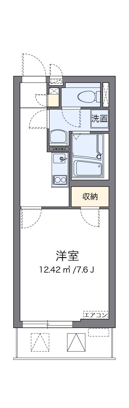 クレイノアウリィ仲六郷(1K/3階)の間取り写真