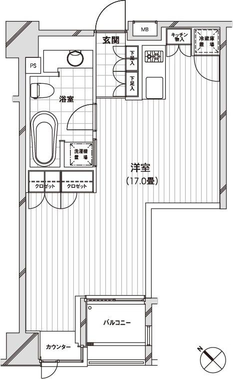カスタリア銀座 10階階 間取り