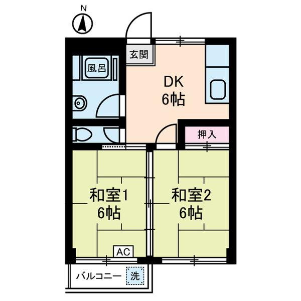 コーポ四季 2階階 間取り