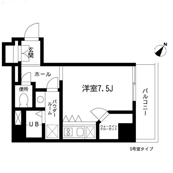 グロースメゾン新横浜(1K/3階)の間取り写真