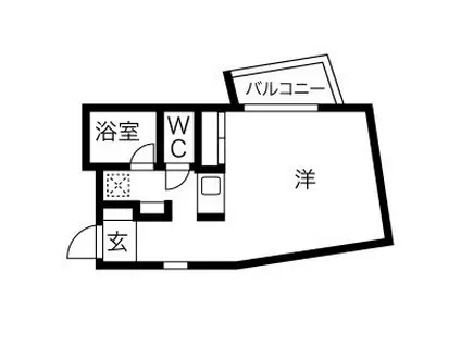 コスモリード高円寺サウス(1K/2階)の間取り写真