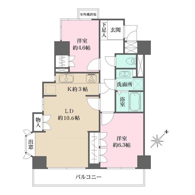 藤和シティコープ早稲田 4階階 間取り