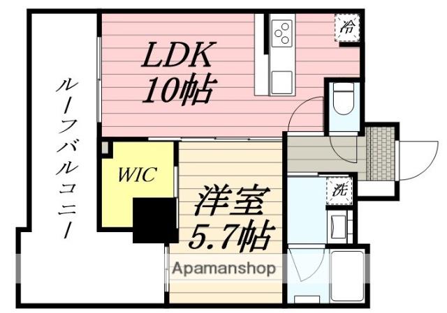 CLASSEUM飯田橋(1LDK/8階)の間取り写真