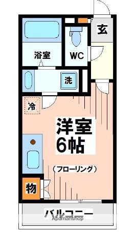 ESカーサ幡ヶ谷(ワンルーム/3階)の間取り写真