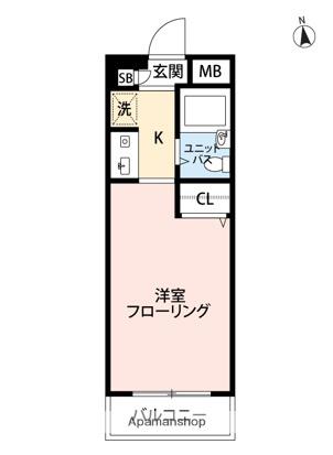 ソアール豊島園(1K/2階)の間取り写真