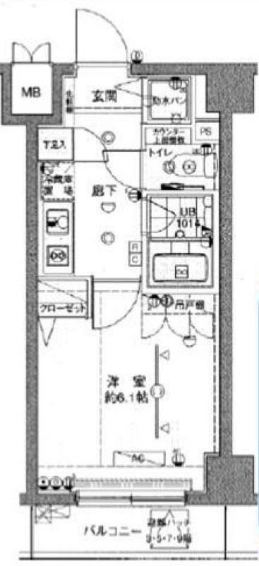 ブライズ荏原中延 3階階 間取り