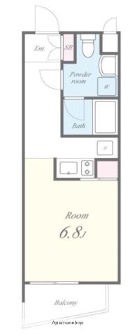 レイアス東矢口(ワンルーム/2階)の間取り写真