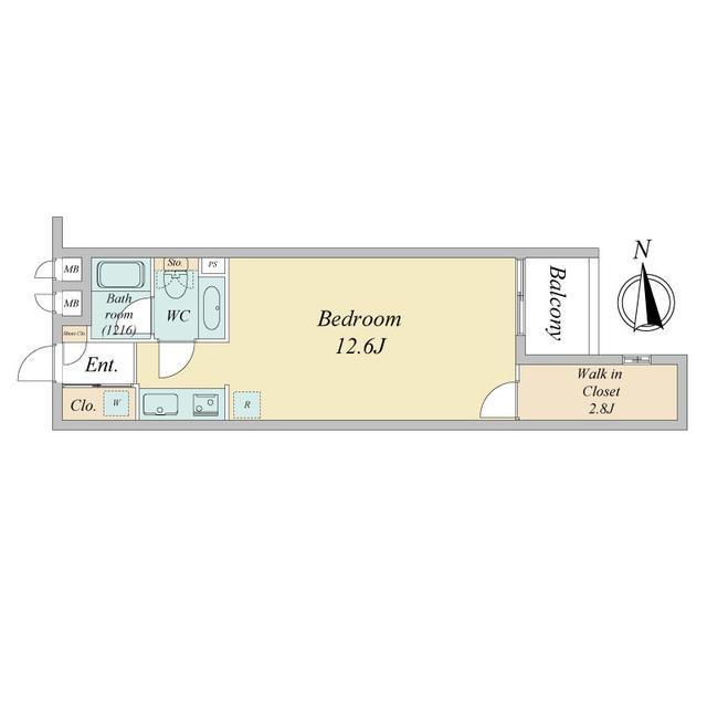 プライマル下北沢代田(ワンルーム/B2階)の間取り写真