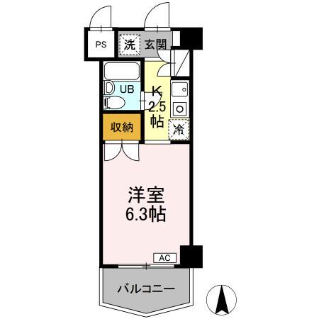 ジュネス西生田 4階階 間取り